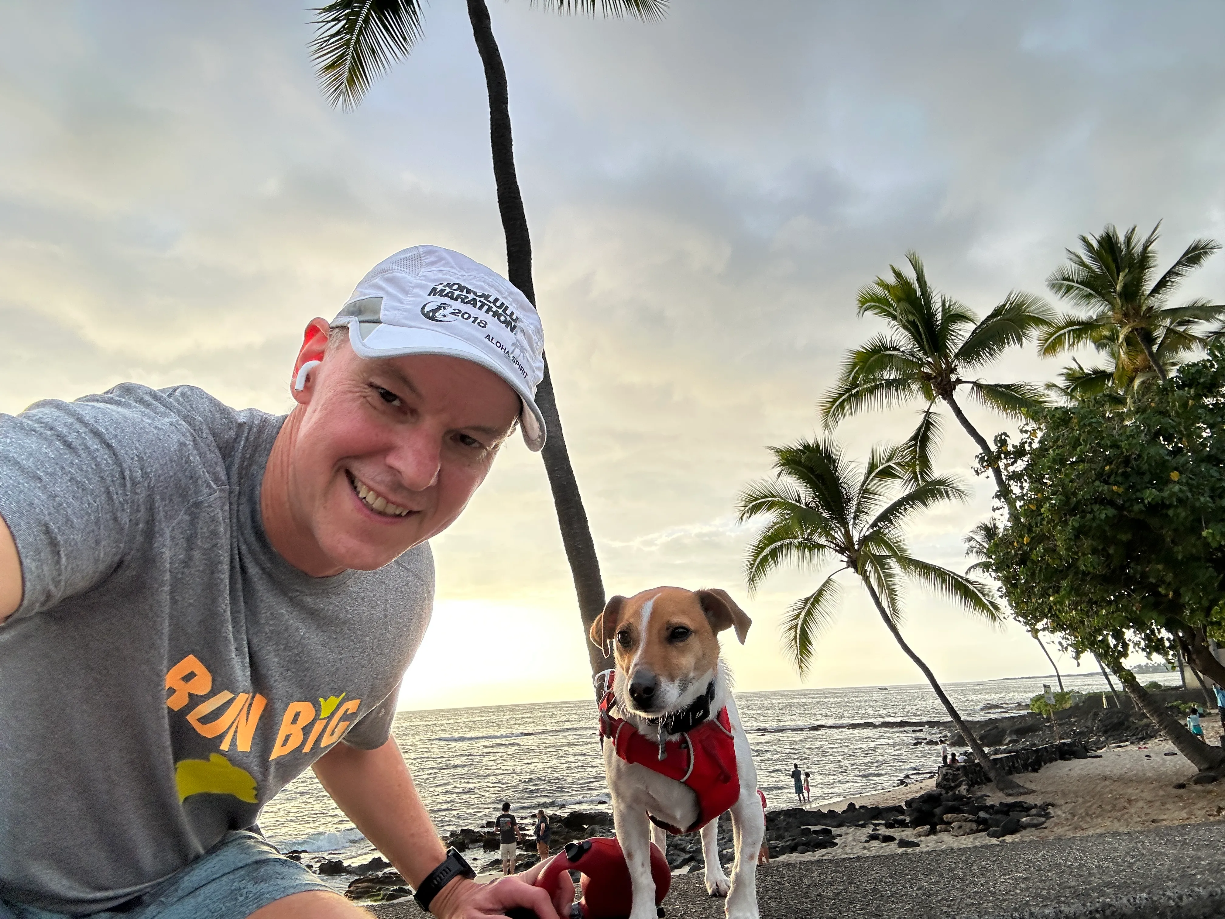 Brent Peterson with Jack in Hawaii